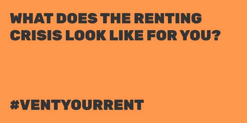 Vent Your Rent banner